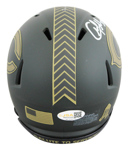 Bears Charles Tillman Signed Salute to Service IV Speed Mini Helmet JSA Witness