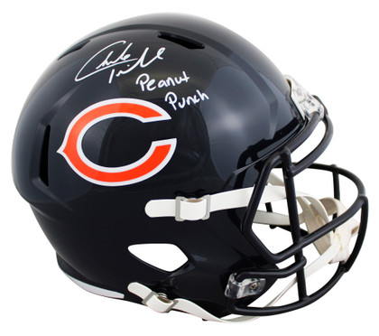 Bears Charles Tillman "Peanut Punch" Signed F/S Speed Rep Helmet W/ Case JSA Wit