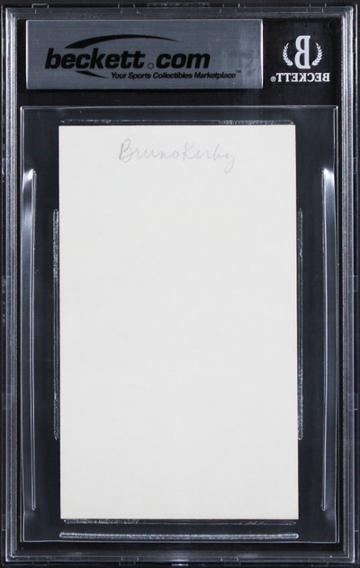 Bruno Kirby City Slickers Authentic Signed 3x5 Index Card BAS Slabbed 2