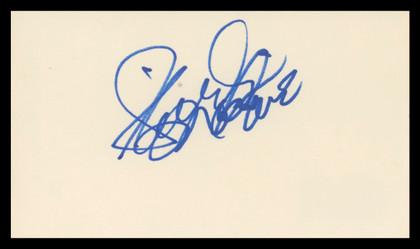 Shirley MacLaine Terms of Endearment Signed 3x5 Index Card BAS #BV02174