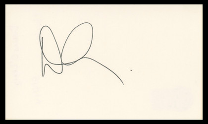 Denis Leary Rescue Me Authentic Signed 3x5 Index Card Autographed BAS #BV04116