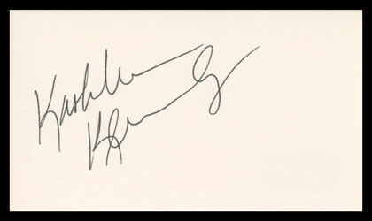 Kathleen Kennedy The Mandalorian Authentic Signed 3x5 Index Card BAS #BU64811