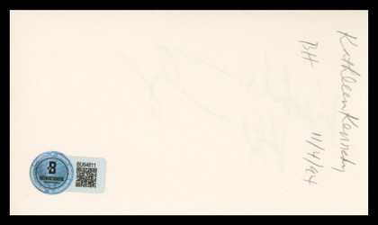 Kathleen Kennedy The Mandalorian Authentic Signed 3x5 Index Card BAS #BU64811