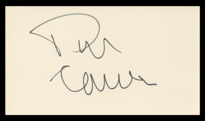Tim Conway The Carol Burnett Show Authentic Signed 3x5 Index Card BAS #BV03273