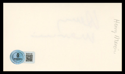 Henry Mancini Breakfast At Tiffany's Authentic Signed 3x5 Index Card BAS #BV03140