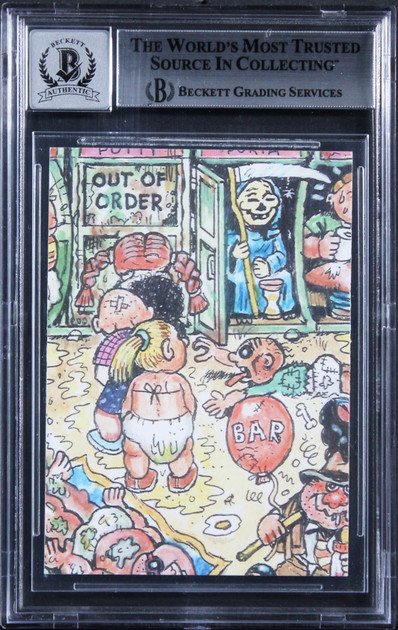 Chevy Chase Signed 2023 Topps Garbage Pail Kids #42B Card Auto 10! BAS Slabbed 2