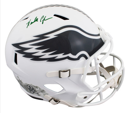 Eagles Randall Cunningham Signed STS III F/S Speed Rep Helmet W/ Case BAS W