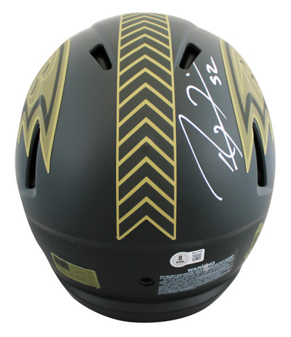 Ravens Ray Lewis Signed STS IV Full Size Speed Proline Helmet BAS Witnessed