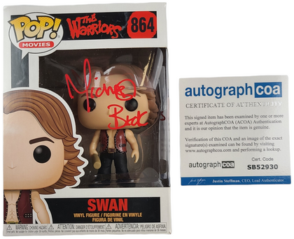 Michael Beck Swan Signed Autographed The Warriors Movie Funko Pop! #864 ACOA Version 1