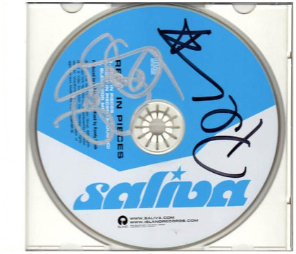 Saliva Signed Autographed x2 RIP CD Version 1