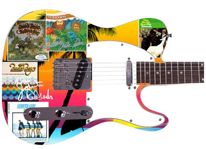 The Beach Boys Signed Album LP CD Graphics Guitar ACOA Exact Proof