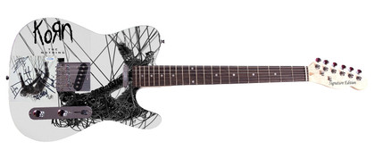 Korn Signed Autographed The Nothing Album CD Custom Graphics Photo Guitar ACOA Version 1