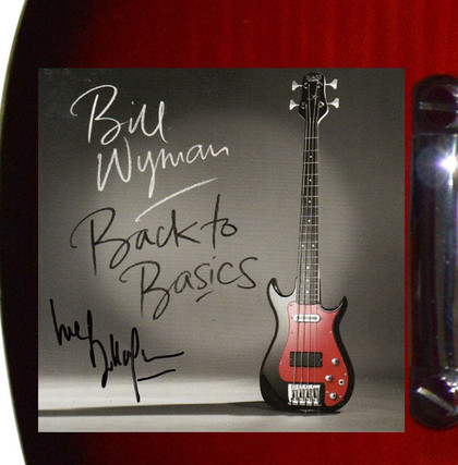 Bill Wyman Autographed CD Cover 12 String Guitar
