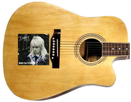 Duffy Signed Dear John CD Cover Acoustic Guitar