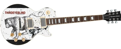 Third Eye Blind Signed "Ursa Major" Lp Cd Custom Graphics Guitar ACOA
