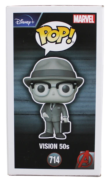 Paul Bettany WandaVision "Viz" Signed Vision #714 Funko Pop Figure BAS #BJ44775