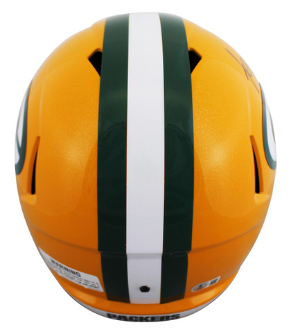 Packers A.J. Hawk Signed Full Size Speed Rep Helmet W/ Case BAS Witnessed