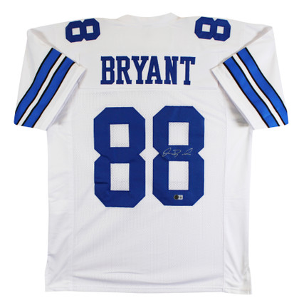 Dez Bryant Authentic Signed White Pro Style Jersey Autographed BAS Witnessed