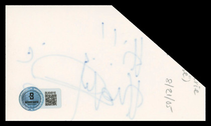 Hugh Laurie House, M.D. "Hi!!" Authentic Signed 3x5 Index Card BAS #BU64816