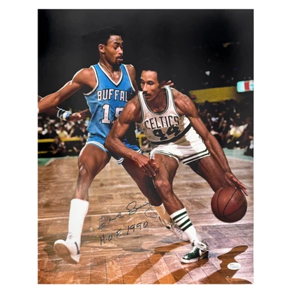 Dave Bing Signed HOF 1990 Inscription Pose 1 Basketball 16x20 Photo (JSA)