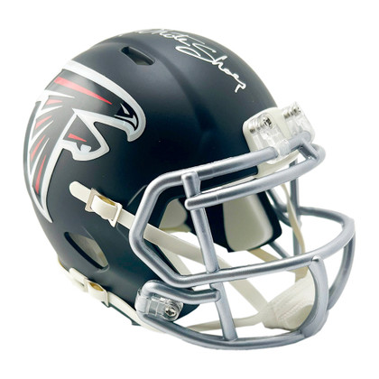 Billy "White Shoes" Johnson Signed Atlanta Falcons Speed Mini Football Helmet (JSA)