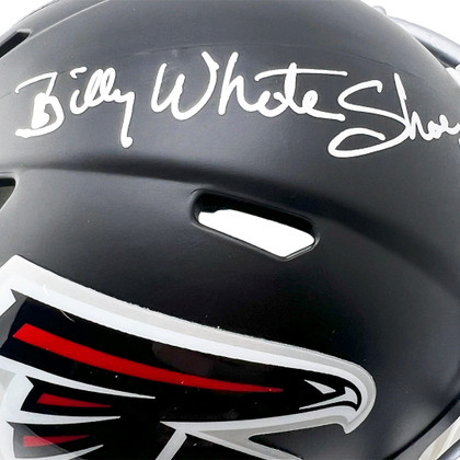 Billy "White Shoes" Johnson Signed Atlanta Falcons Speed Mini Football Helmet (JSA)