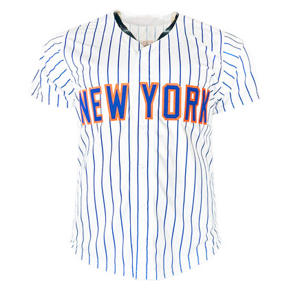Carlos Mendoza Signed New York Baseball Jersey (JSA)
