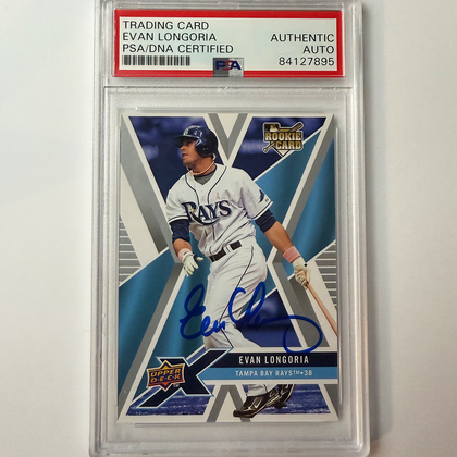 Evan Longoria Signed 2008 Upper Deck X Rookie #94 PSA Auto Authentic