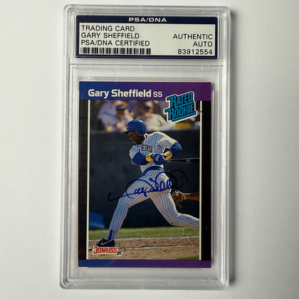 Gary Sheffield Signed 1989 Donruss ROOKIE #31 PSA Auto Authentic