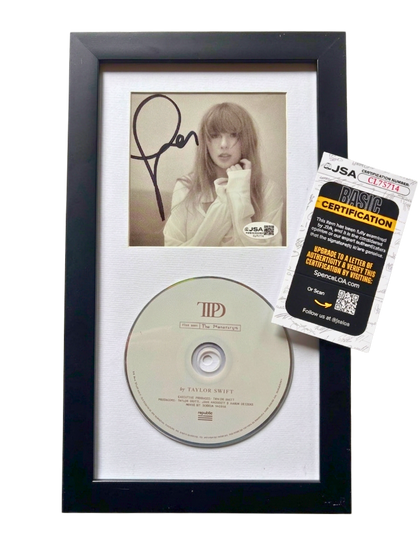 TAYLOR SWIFT – The Tortured Poets Department Signed CD Framed