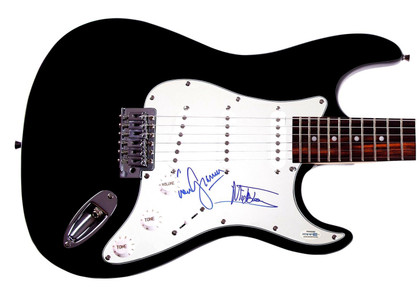 Foreigner Signed X2 Autographed Guitar Mick Jones Lou Gramm ACOA