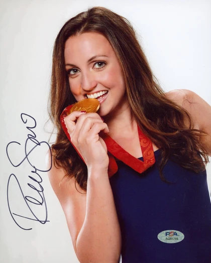 Rebecca Soni USA Swimming Authentic Signed 8x10 Vertical Photo PSA/DNA 2