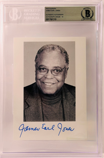 James Earl Jones 4x6  slabbed BAS GRADED 10