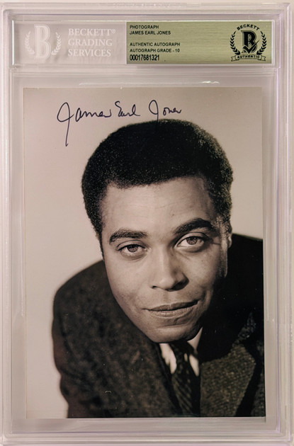 James Earl Jones 3x5  slabbed BAS GRADED 10