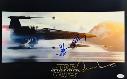 JJ Abrams, Oscar Isaac, John Boyega 11x17 The Force Awakens