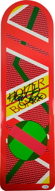 Back To The Future 24x36 Michael J Fox Autographed Framed Hoverboard Display ACOA