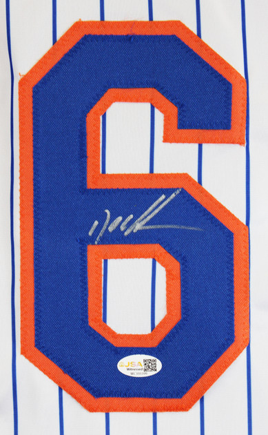 Doc Gooden Authentic Signed White Pinstripe Pro Style Jersey JSA Witness