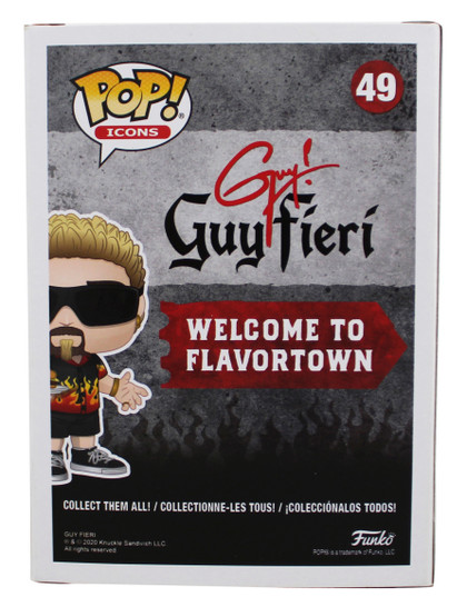 Guy Fieri Diners, Drive-Ins & Dives Signed #49 Funko Pop Figure JSA #AQ15659