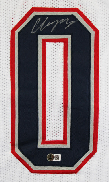 Christian Gonzalez Authentic Signed White Pro Style Framed Jersey BAS Witnessed