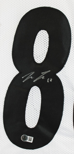 Pat Freiermuth Authentic Signed White Pro Style Framed Jersey BAS Witnessed