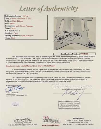 The Chicks Signed Guitar