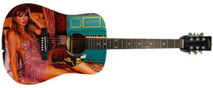 TAYLOR SWIFT – Custom The Life of a Showgirl Signed Guitar