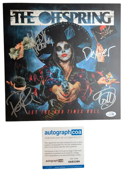 The Offspring Let The Bad Times Roll Signed Album ACOA Version 1