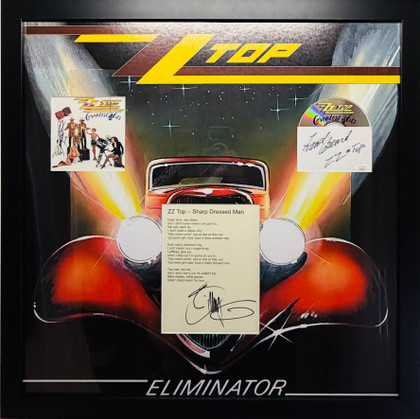 ZZ TOP – Multi-Signed Framed "Eliminator" Tribute