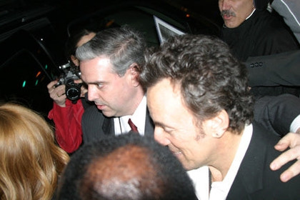 Bruce Springsteen Signed Fender Autographed Custom Graphics Photo Guitar ACOA