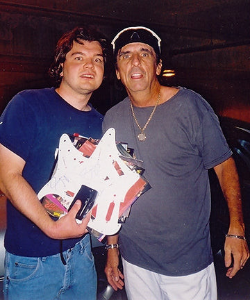 Alice Cooper Autographed Headless Custom Graphics Photo Guitar