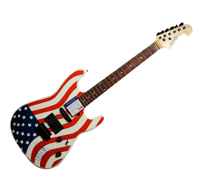 Kristy Lee Cook & Chikezie American Idol Signed Guitar PSA PSA Version 1