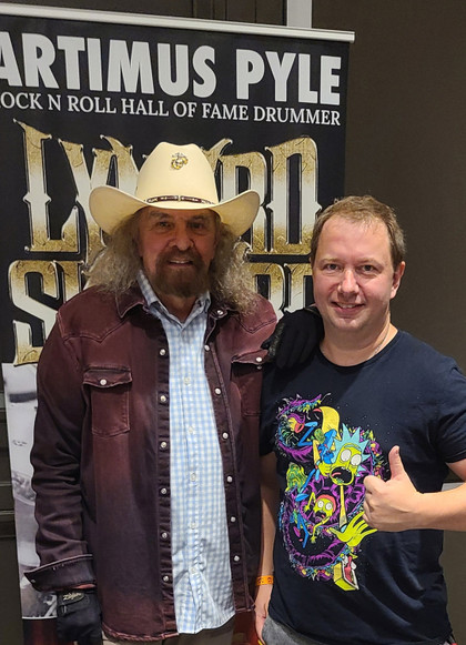 Lynyrd Skynyrd Artimus Pyle Signed Freebird Graphics Guitar Exact Proof