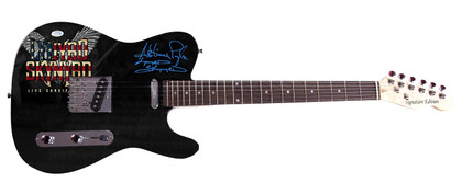 Lynyrd Skynyrd Artimus Pyle Signed Photo Graphics Guitar Exact Proof ACOA Version 5