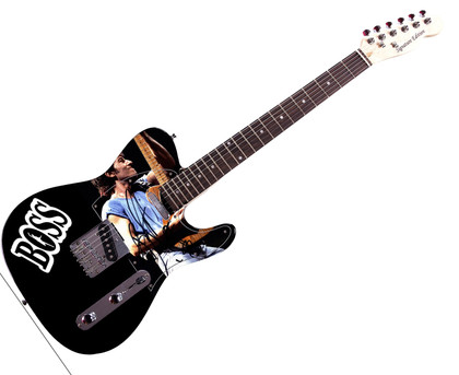 Bruce Springteen Signed Live Concert Photo W Rare Sketch Graphics Guitar